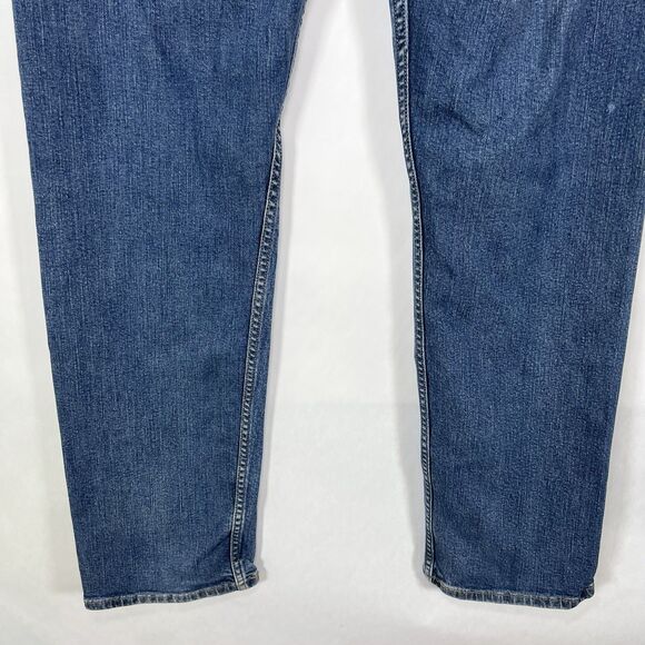 Levi's 505 Jeans Straight Leg Regular Fit Mens 36x32 (34x32 Measured) Light Wash - Picture 11 of 16